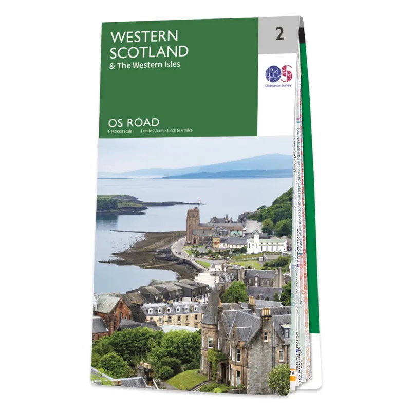 Ordnance Survey Road 2: Map of Western Scotland and The Western Isles